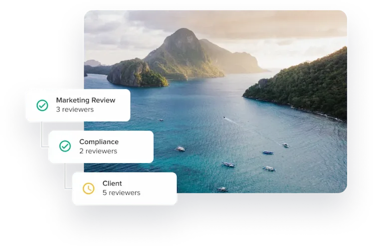 Automate Your Creative Team Workflow   Sea And Mountains Photo With Review Process Badges   For Agencies Page .webp?width=748&height=495&name=automate Your Creative Team Workflow   Sea And Mountains Photo With Review Process Badges   For Agencies Page .webp